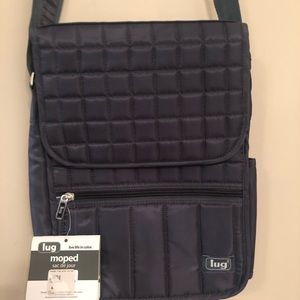 Lug cross body purse